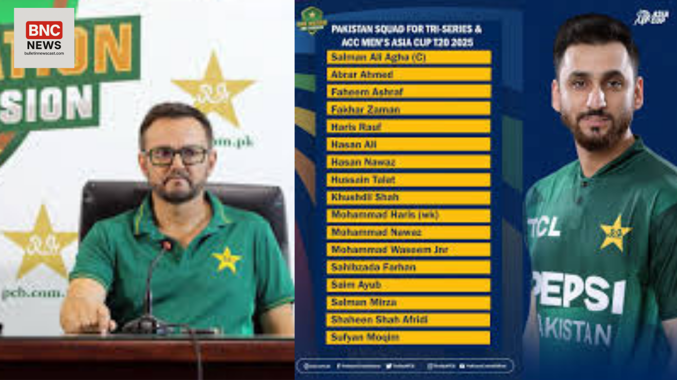 Pakistan has announced squad for Asia Cup 2025 and Tri-nation series to be played this month: